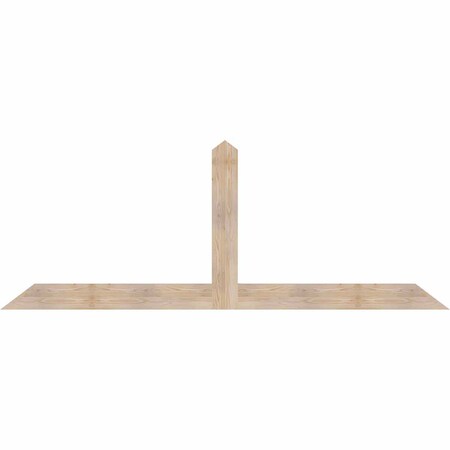 Ekena Millwork Portland Smooth Timber Gable Bracket, Douglas Fir, 96"W x 36"H x 1 1/2"D x 5 1/2"F, 9/12 Pitch GBW096X36X0206POR00SDF